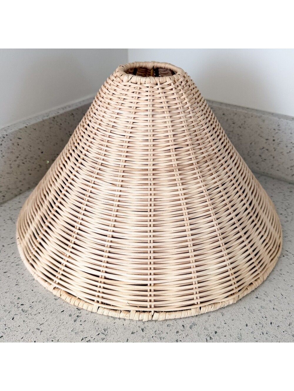 Wicker Rattan Cone Lamp Shade Natural
